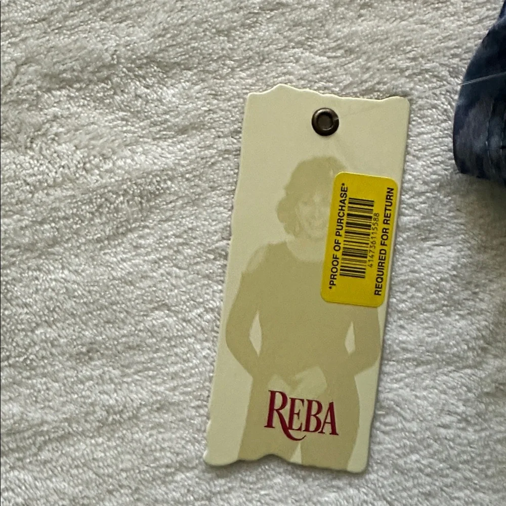 Reba NWT Short Sleeve Blue Animal Print Tee size M - Picture 5 of 7